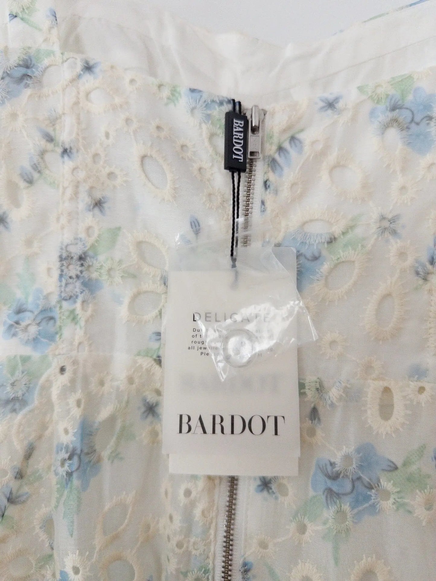 Adaline Embroidered A-Line Sleeveless Dress Bardot