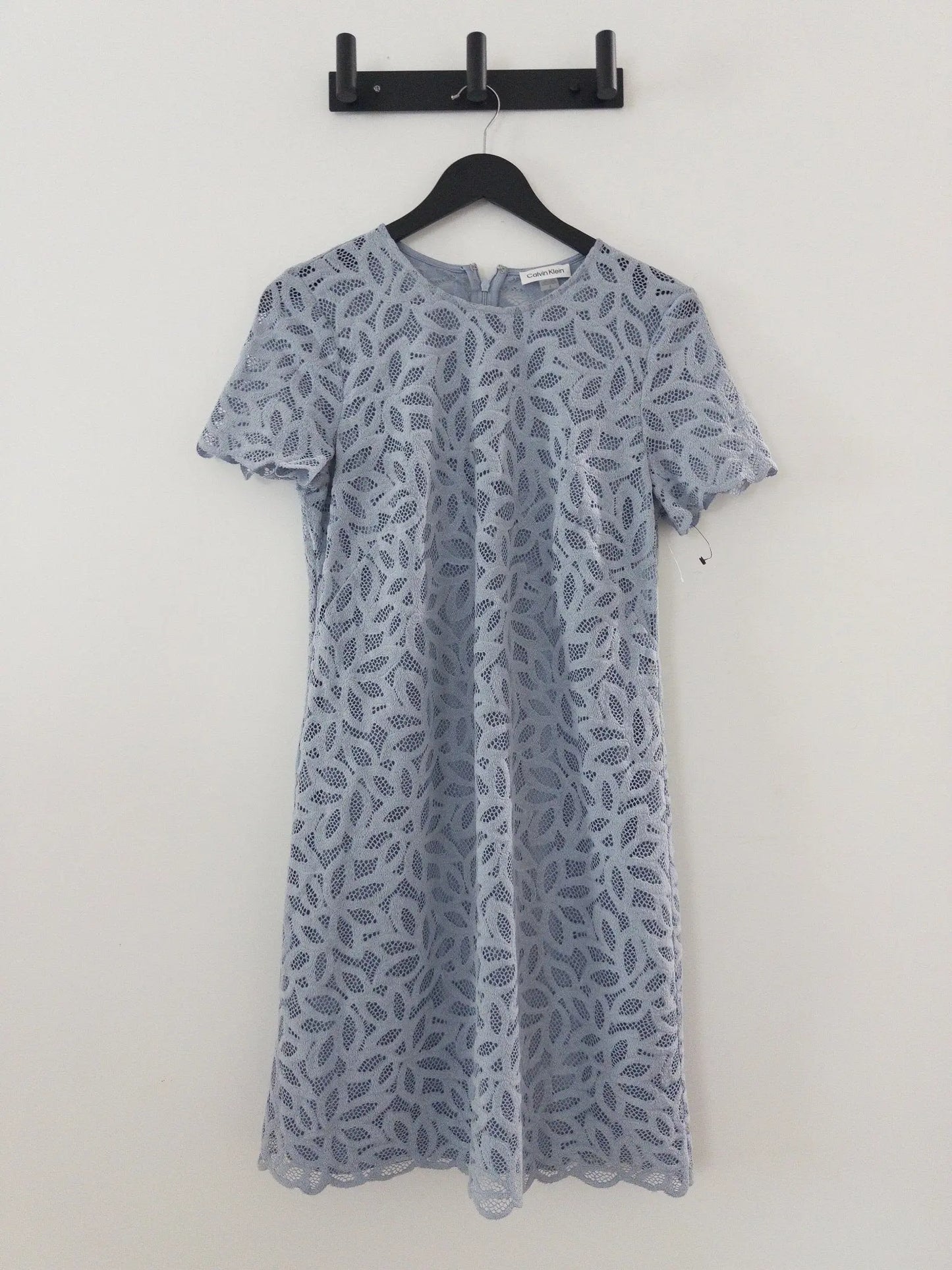 Burnout Lace Jewel-Neck Dress - Layalita