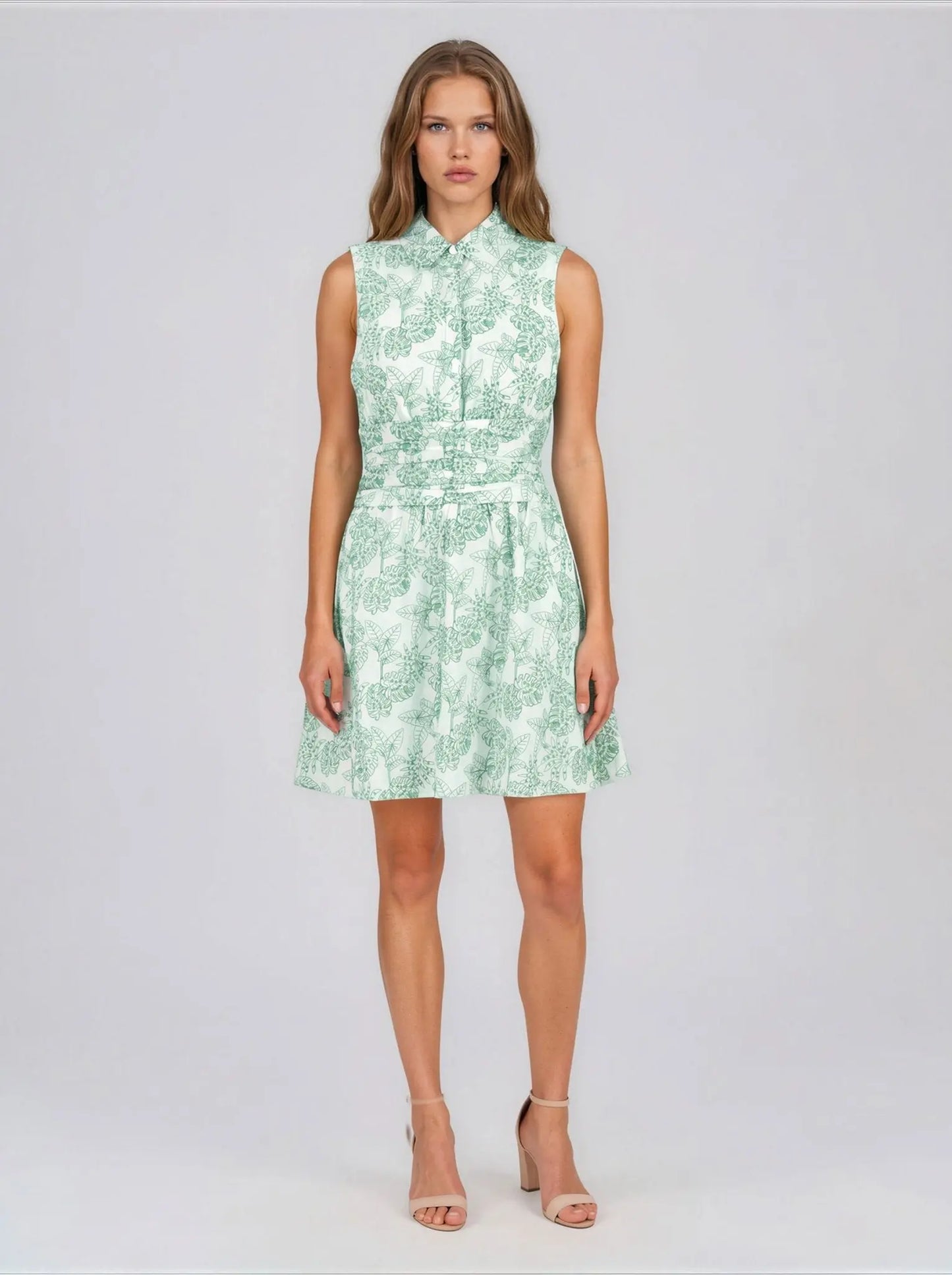 Cotton Embroidered Sleeveless Dress - Layalita