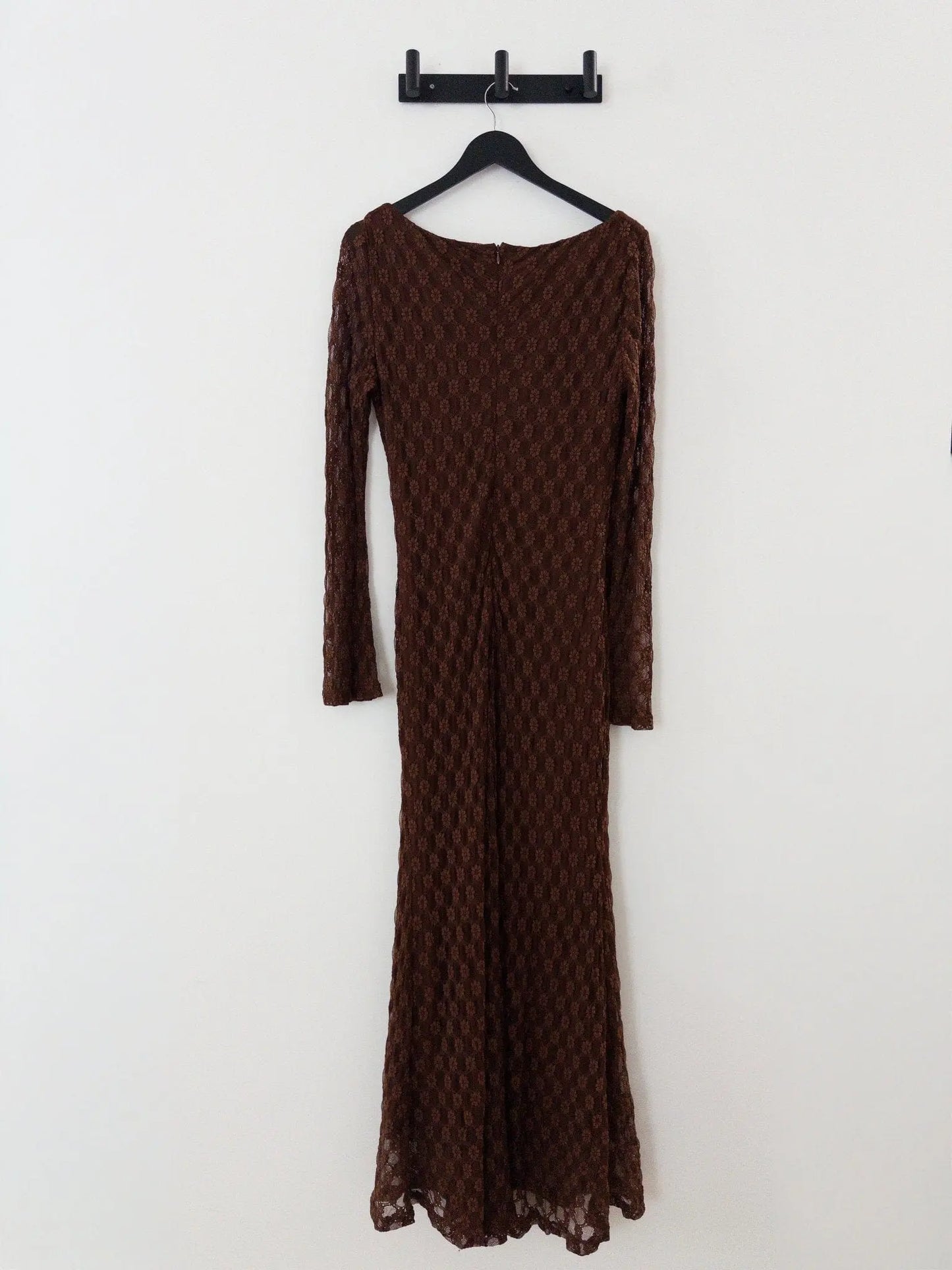 Evannia Bell-Sleeve Lace Dress Bardot