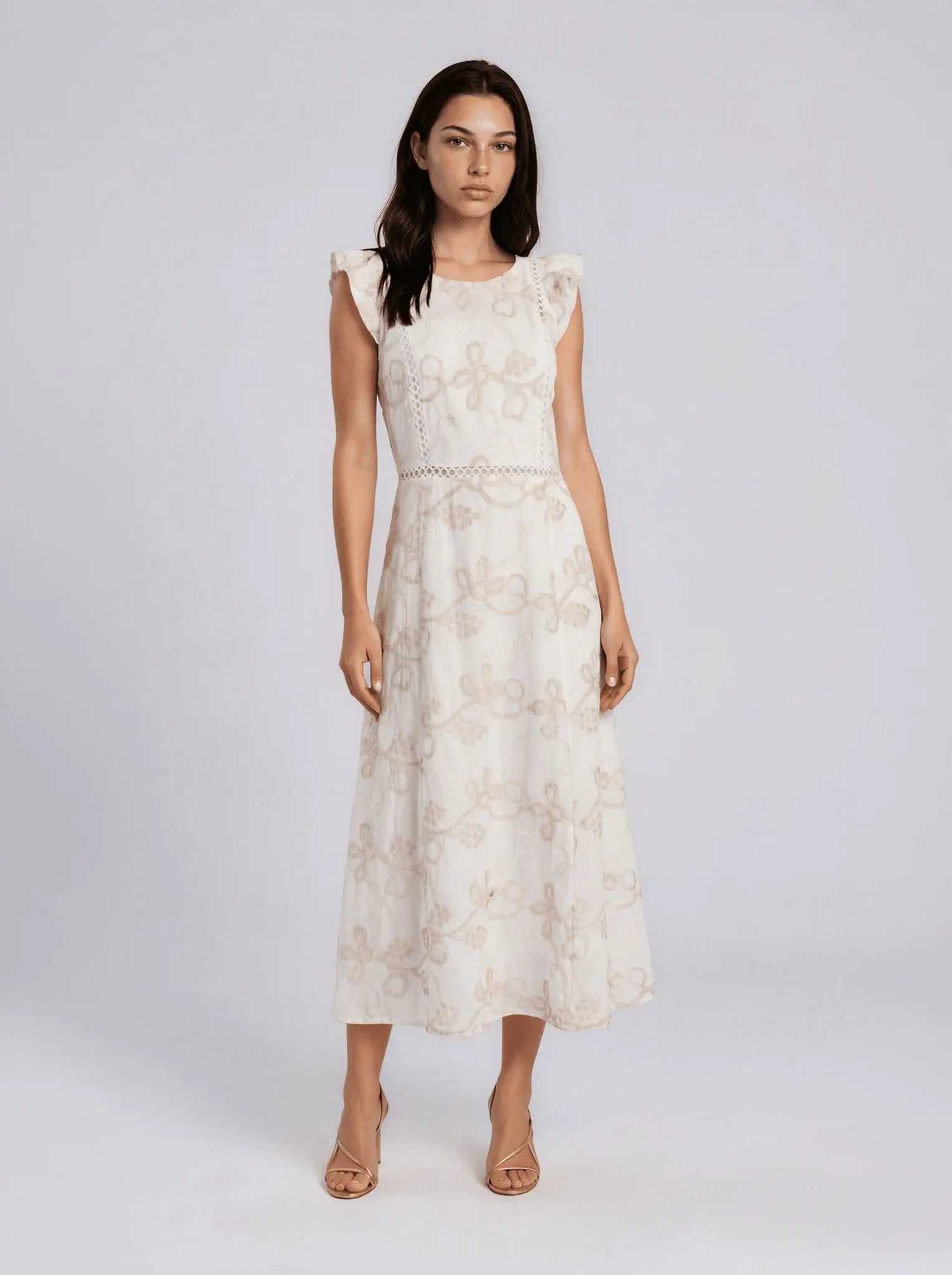 Eyelet Midi Dress - Layalita