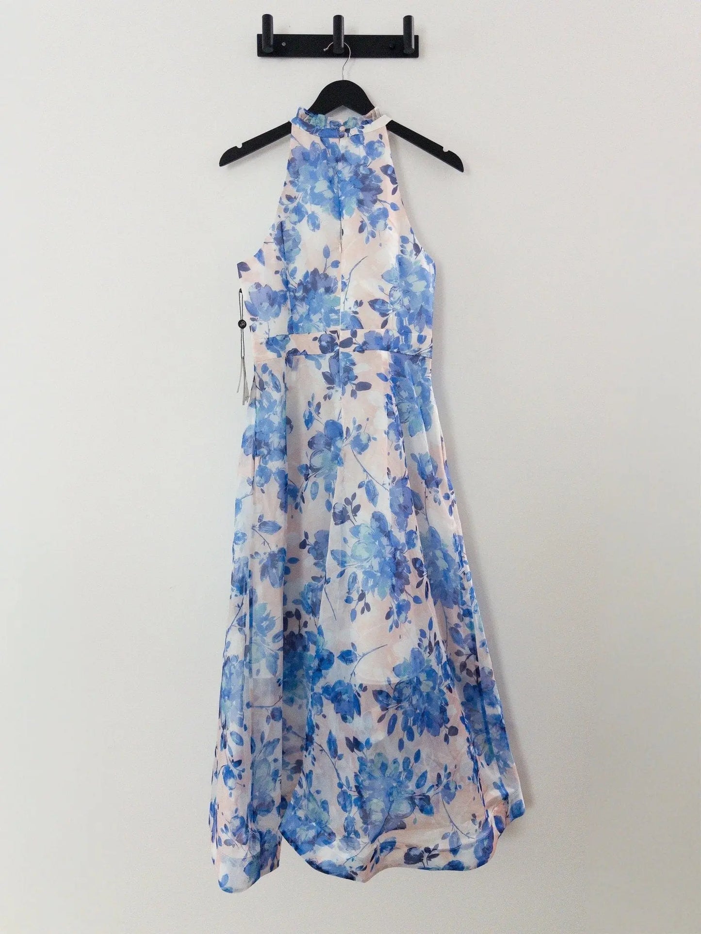 Floral Halter High-Low Midi Dress Adrianna Papell