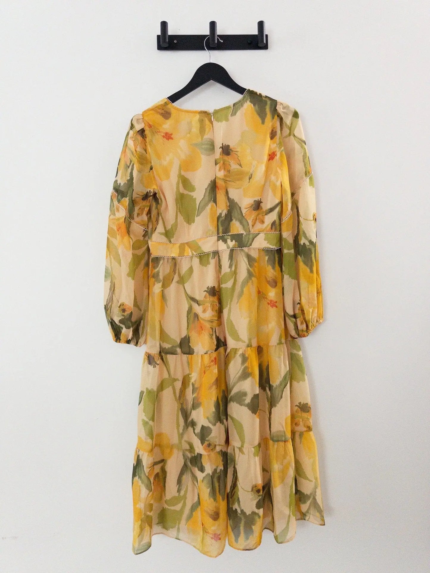 Floral Organza Midi Dress Adrianna Papell
