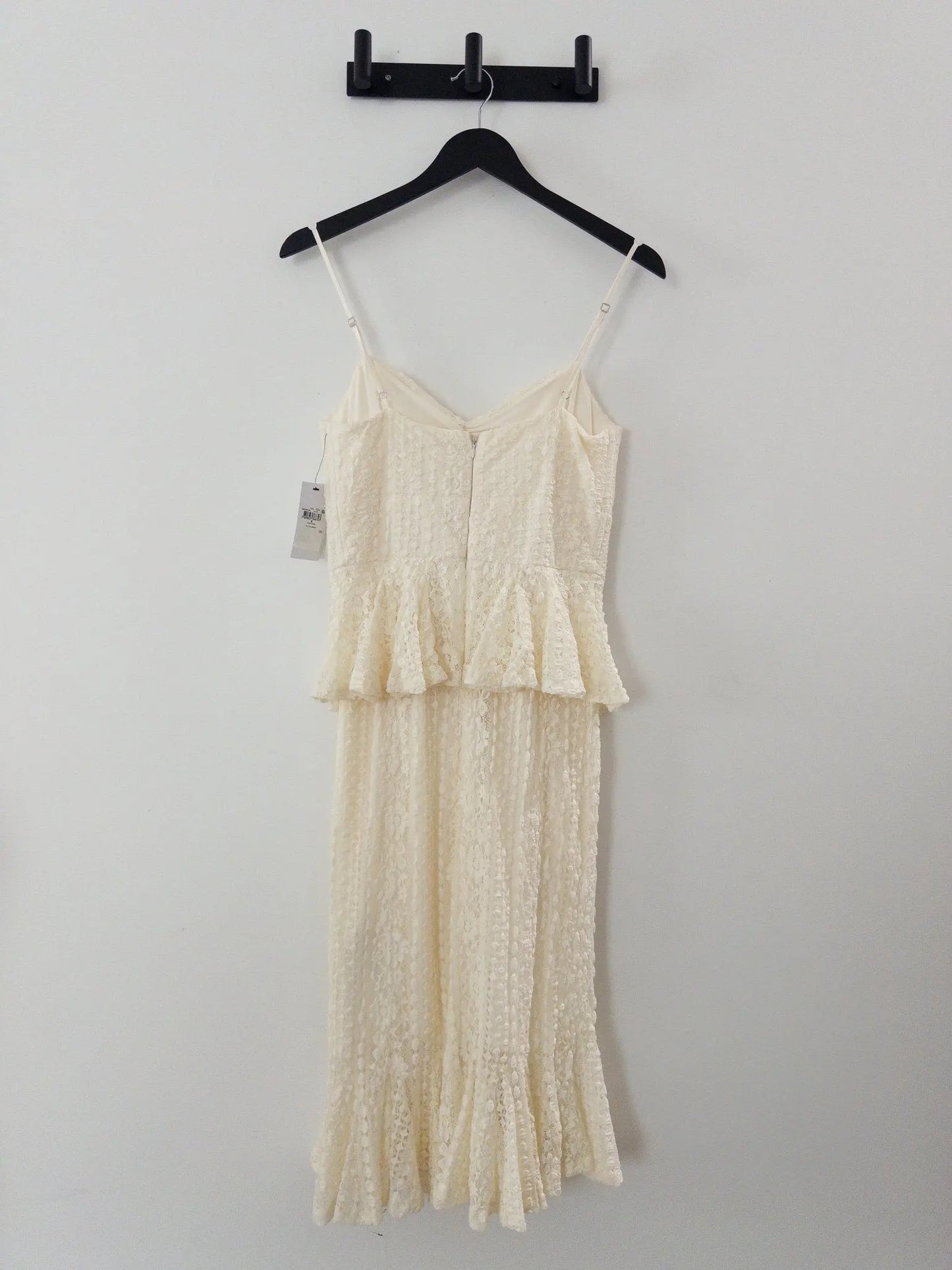 Lula Ruffle-Waist Sleeveless Lace Dress - Layalita