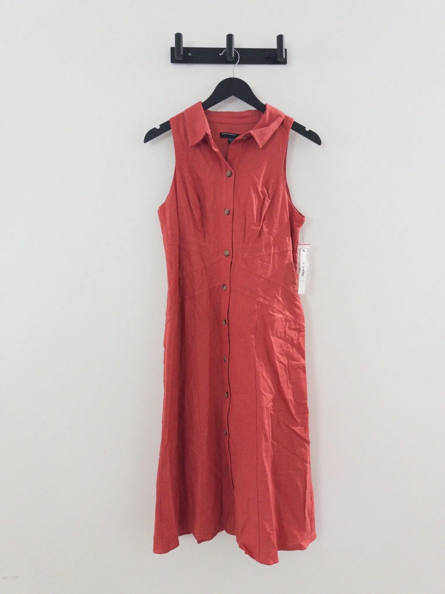 Maggy London Women's Collared Sleeveless Button-Front Dress - Layalita