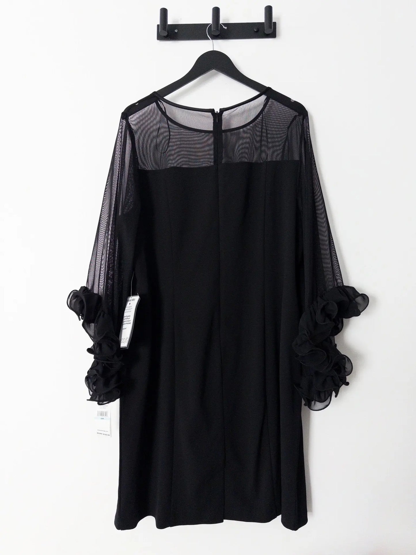 Plus Size 3/4 - Sleeve Crepe A - Line Dress - Layalita