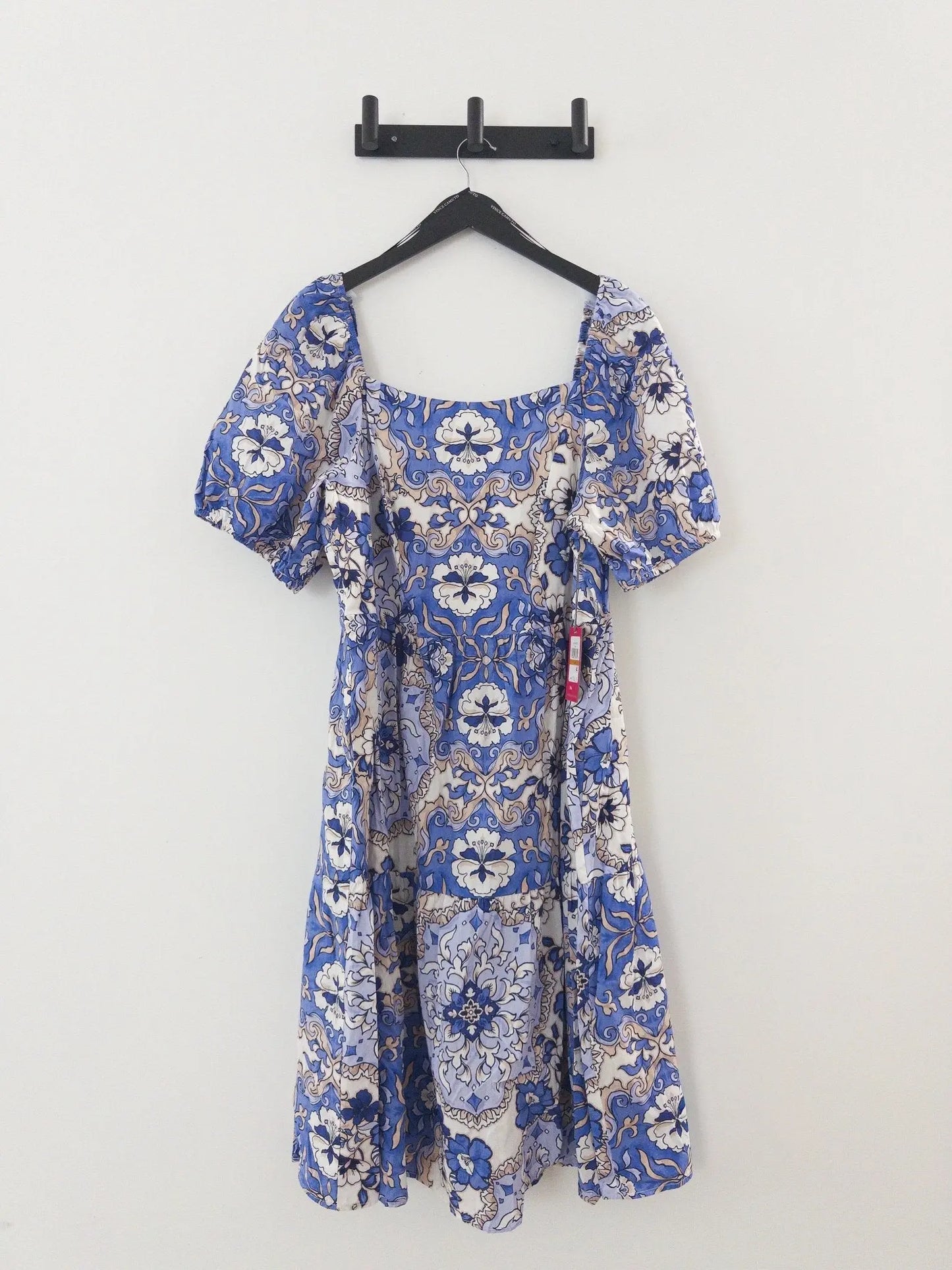 Plus Size Floral-Print Square-Neck Dress - Layalita
