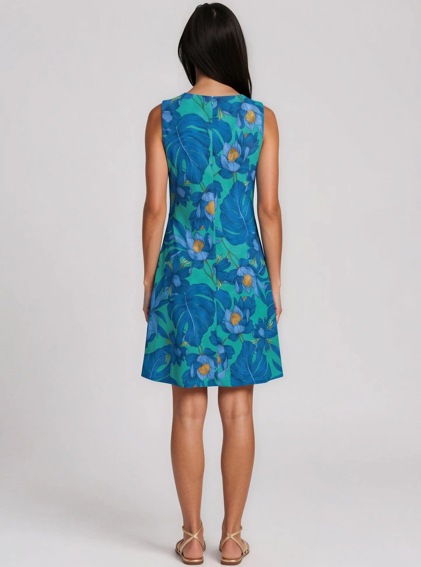 Printed A-Line Dress - Layalita