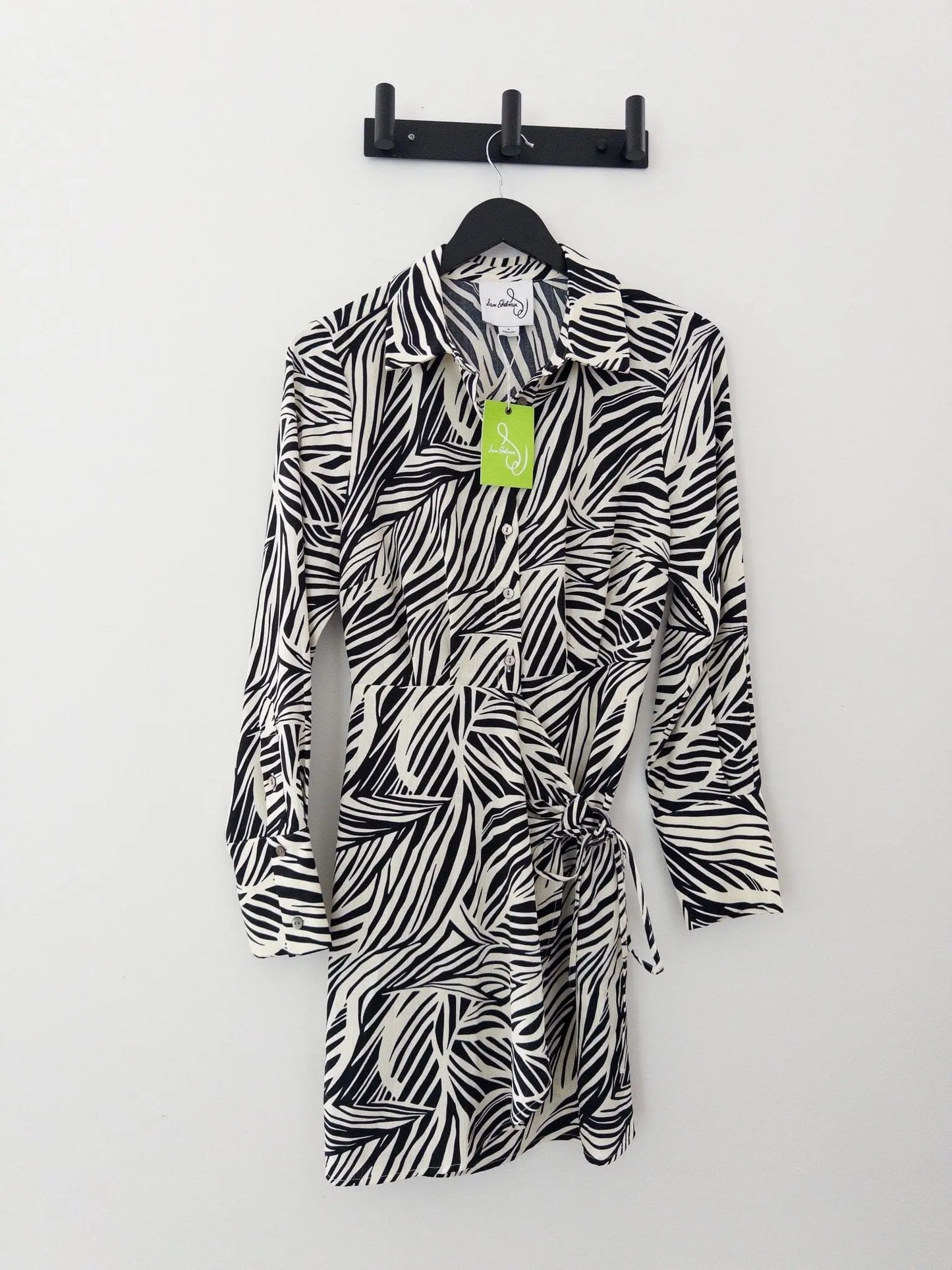 Printed Collared A-Line Dress Sam Edelman