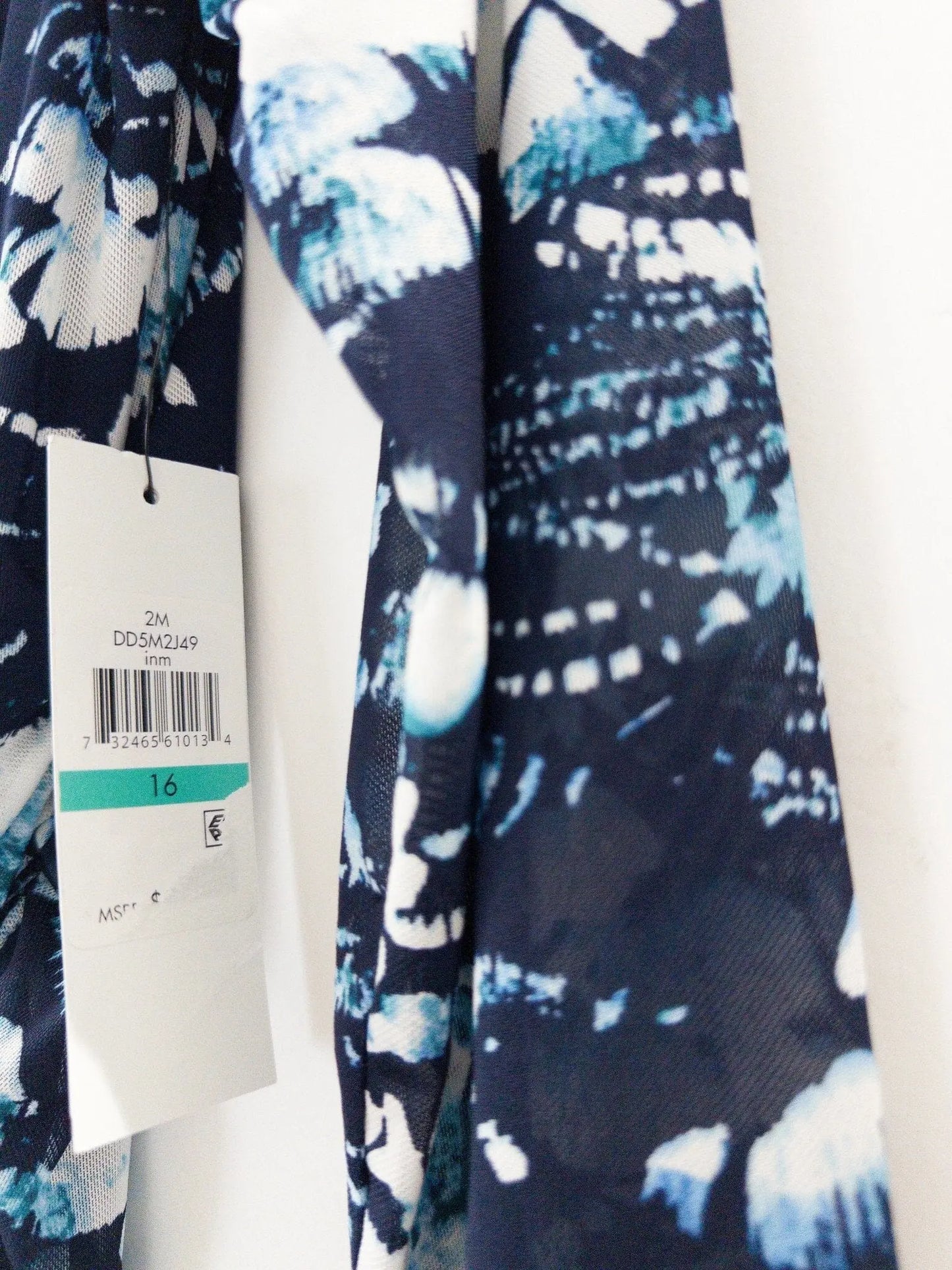 Printed Mesh Long-Sleeve Sheath Dress DKNY