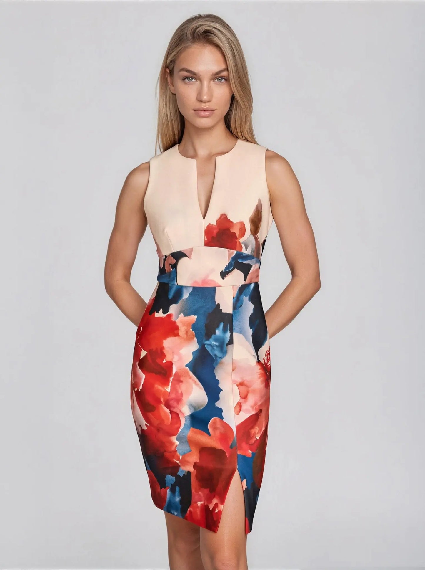 Sleeveless Scuba Sheath Dress - Layalita