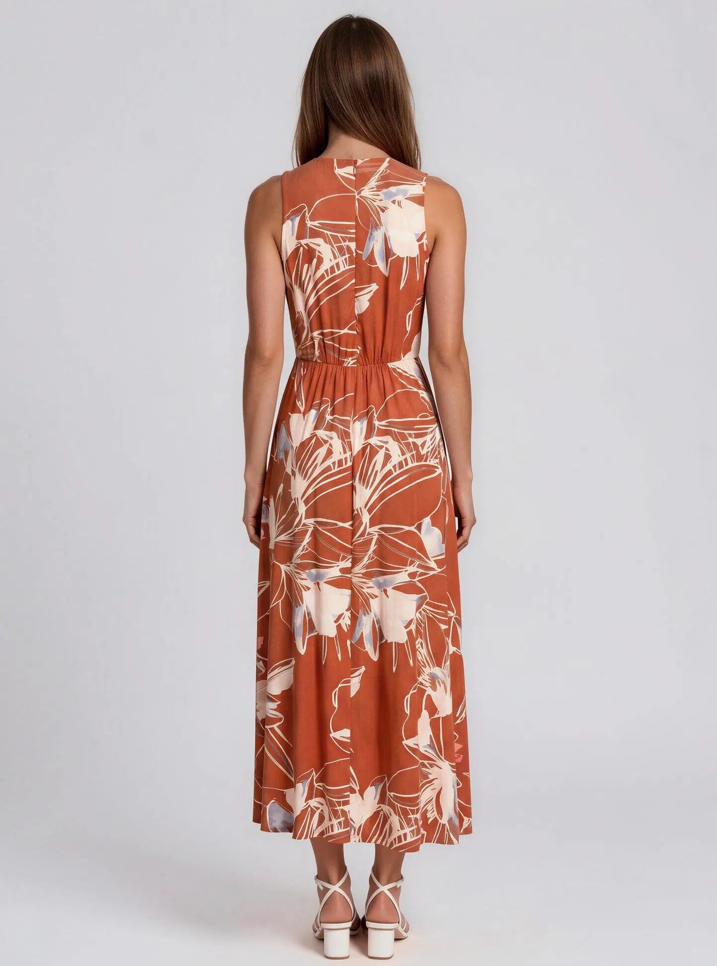 Sleeveless V-Neck A-Line Dress - Layalita