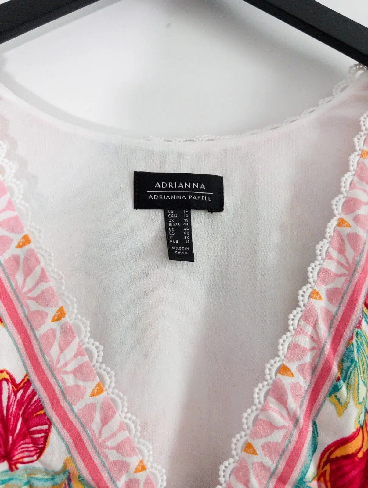 Smocked-Waist Flutter-Sleeve Dress Adrianna Papell