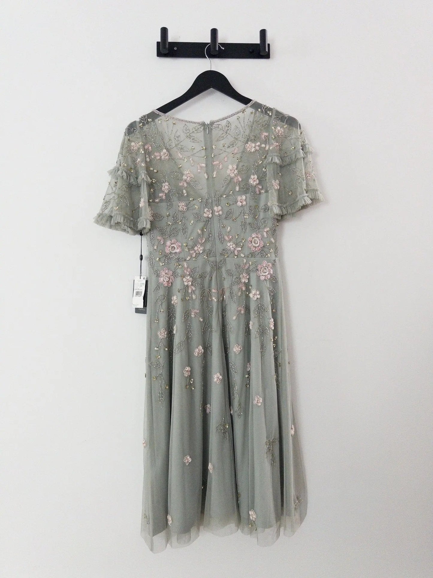 V-Neck Beaded Dress Adrianna Papell