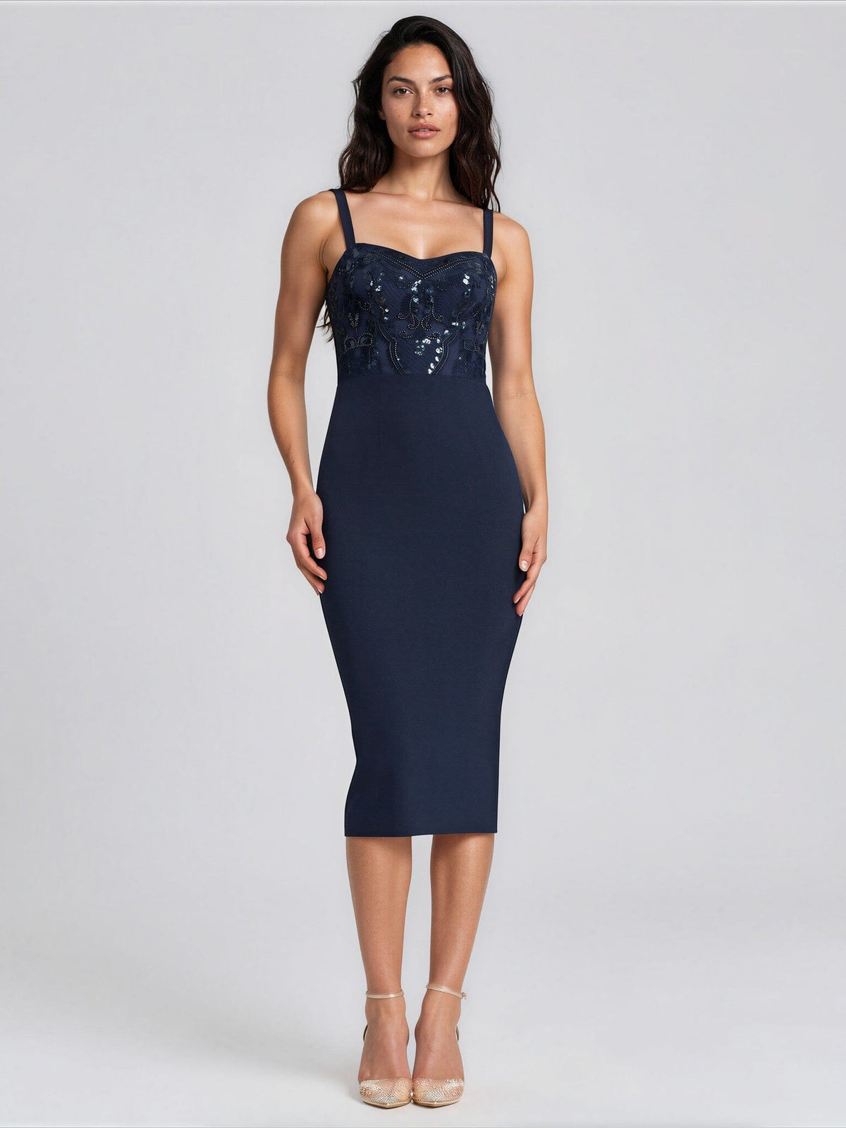 Dress the Population Women's Silvia Sequined Bodycon Dress Dress the Population 