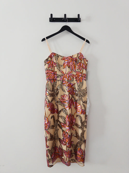 Blakely Sweetheart-Neck Sequin Bodycon Midi Dress Dress the Population 