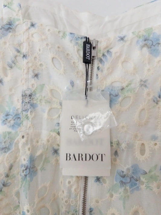 Adaline Embroidered A-Line Sleeveless Dress Bardot 