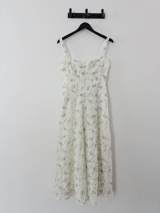Adaline Embroidered A-Line Sleeveless Dress Bardot 