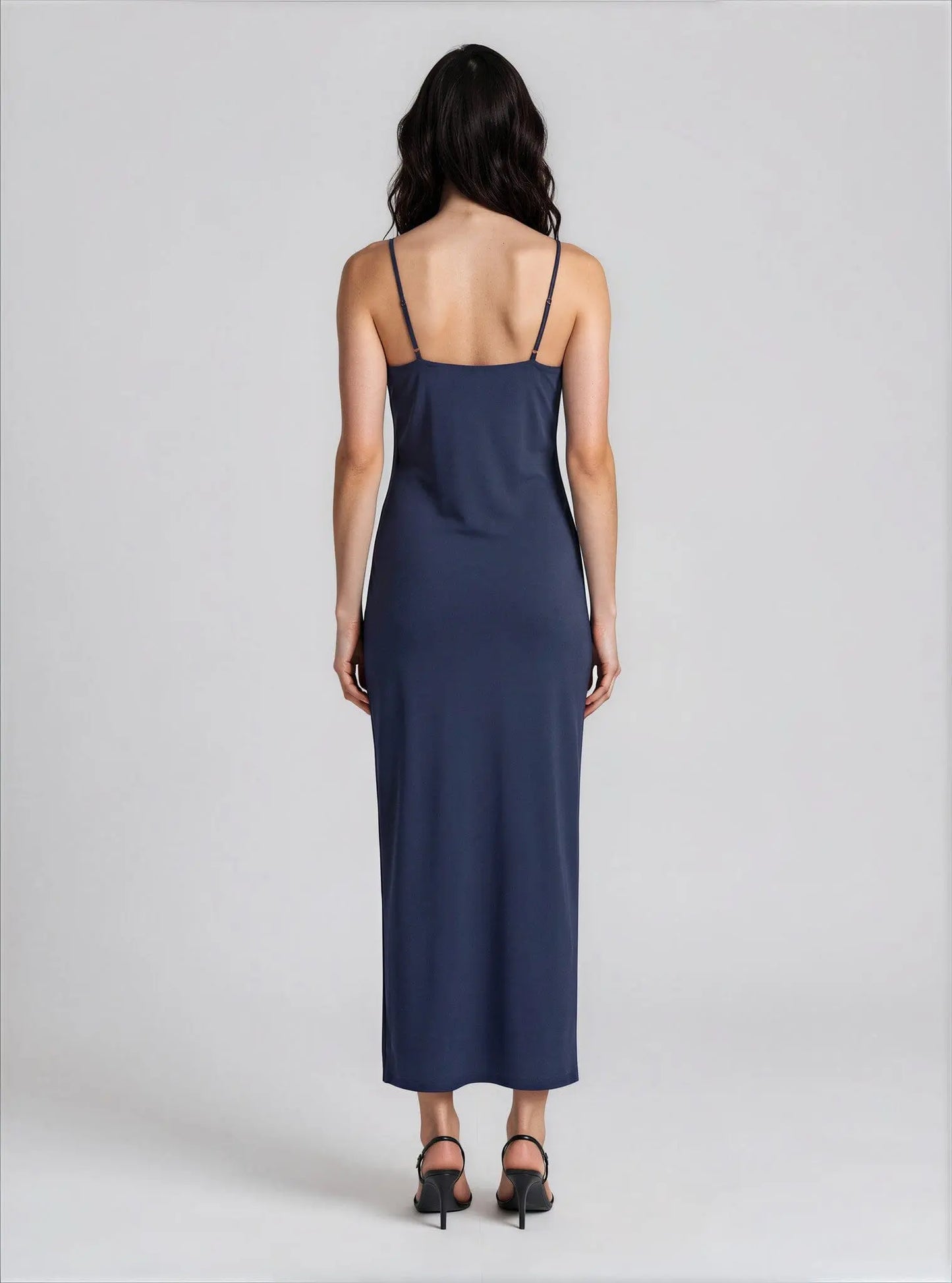 Athletic Stretch Slip Maxi Dress Kenneth Cole 
