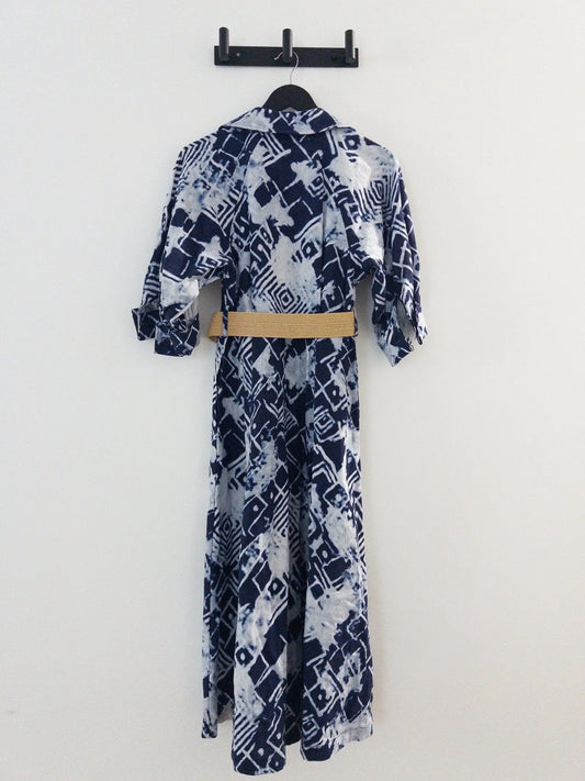 Belted Midi Shirt Dress Donna Karan New York 