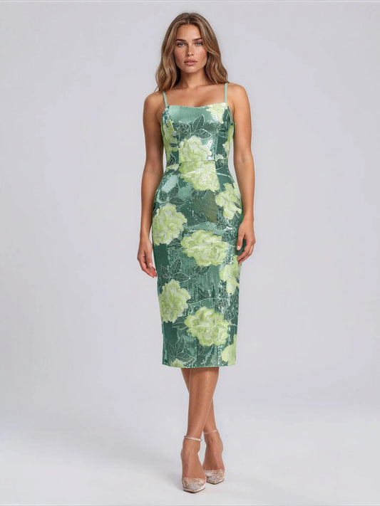 Blakely Sweetheart-Neck Dress Dress the Population 