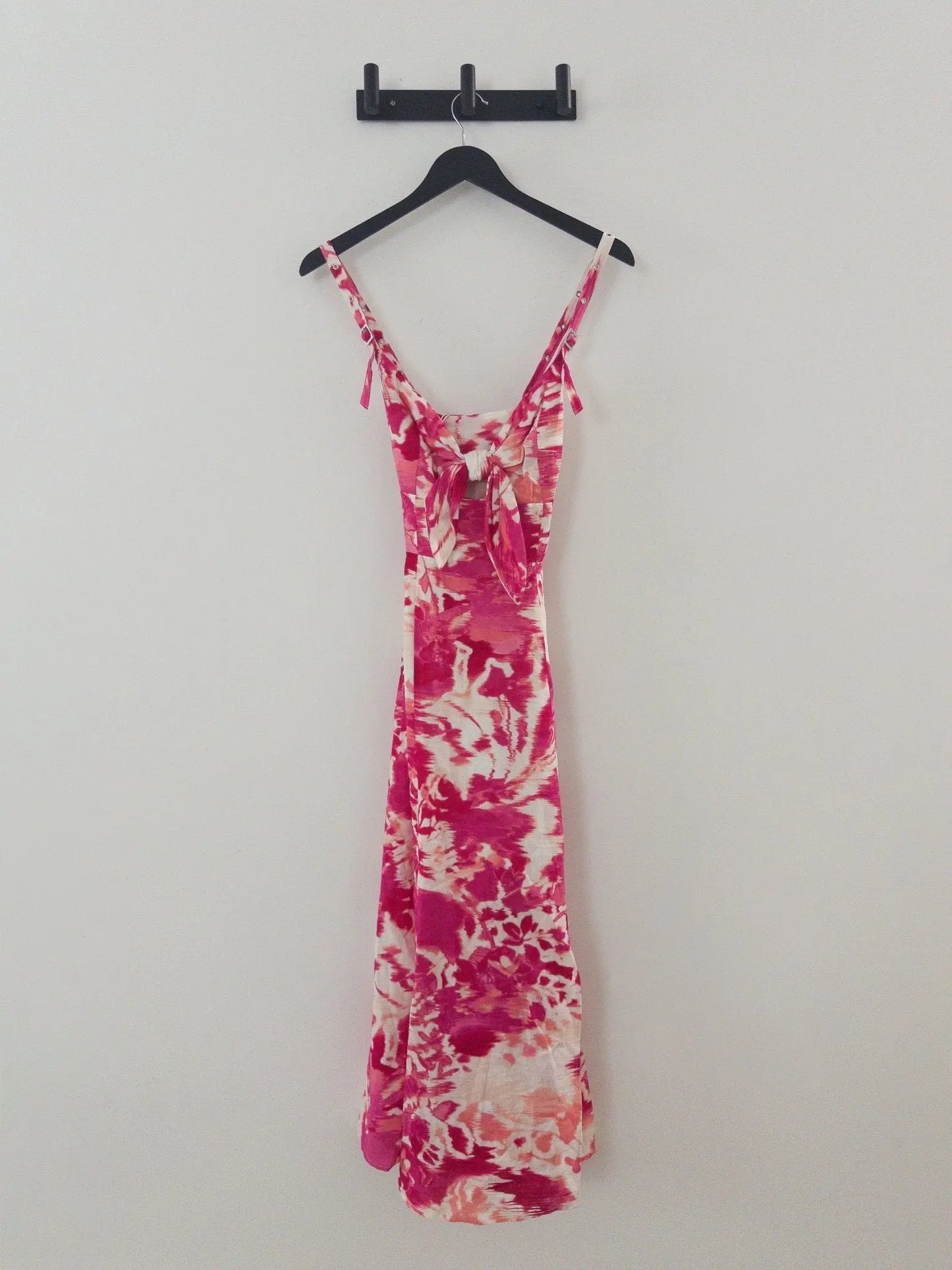 Bow-front Buckled-strap Midi Dress DKNY 