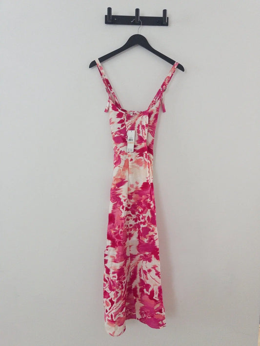 Bow-front Buckled-strap Midi Dress DKNY 