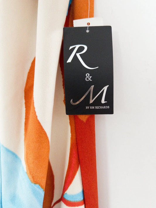 Colorblocked Placement-Print Sheath Dress R & M Richards 