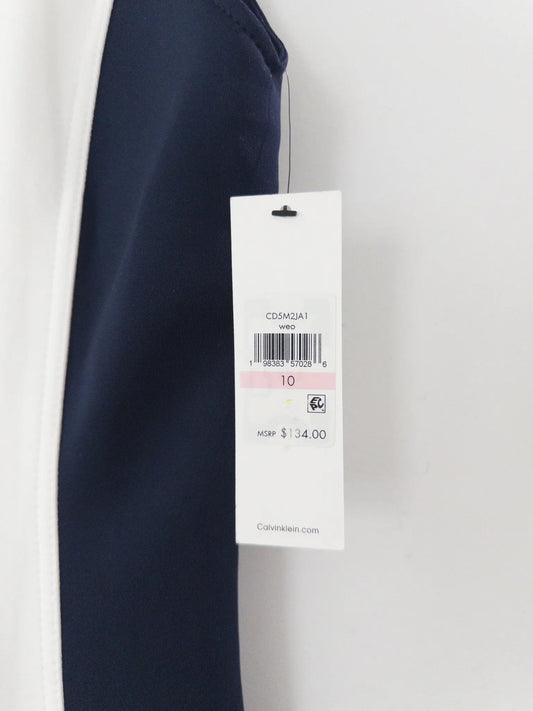 Colorblocked Sleeveless Scuba Sheath Dress - Layalita