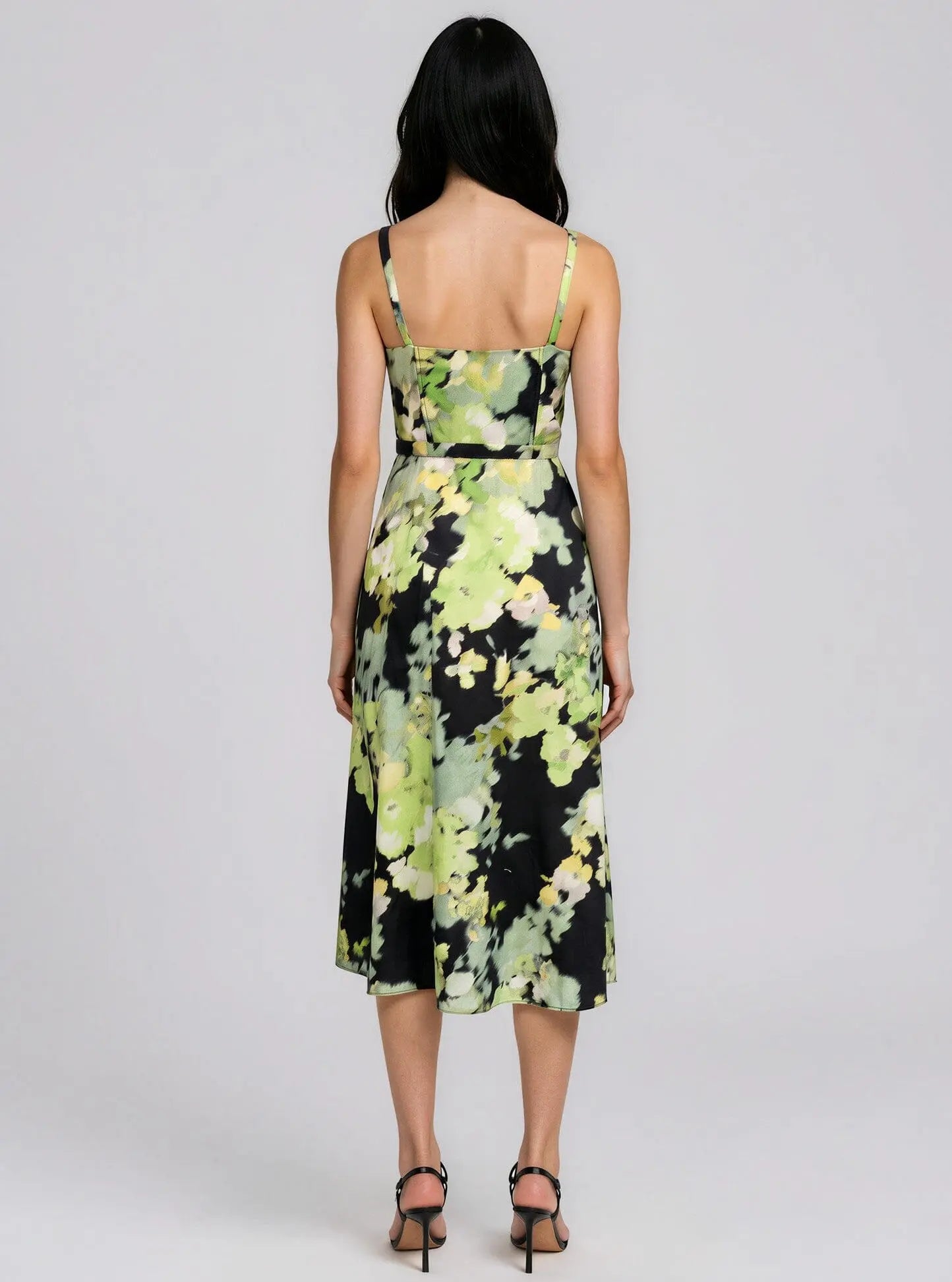 Cotton Corset Belted Midi Dress - Layalita