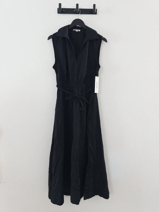 Cotton Drawstring Sleeveless Midi Dress - Layalita