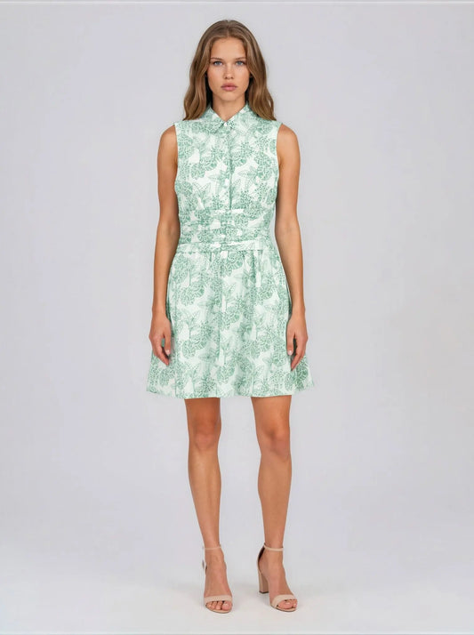 Cotton Embroidered Sleeveless Dress - Layalita