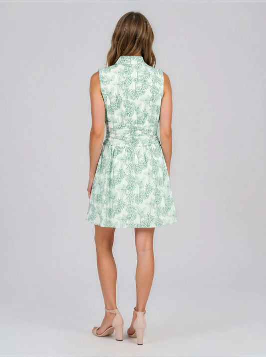 Cotton Embroidered Sleeveless Dress - Layalita