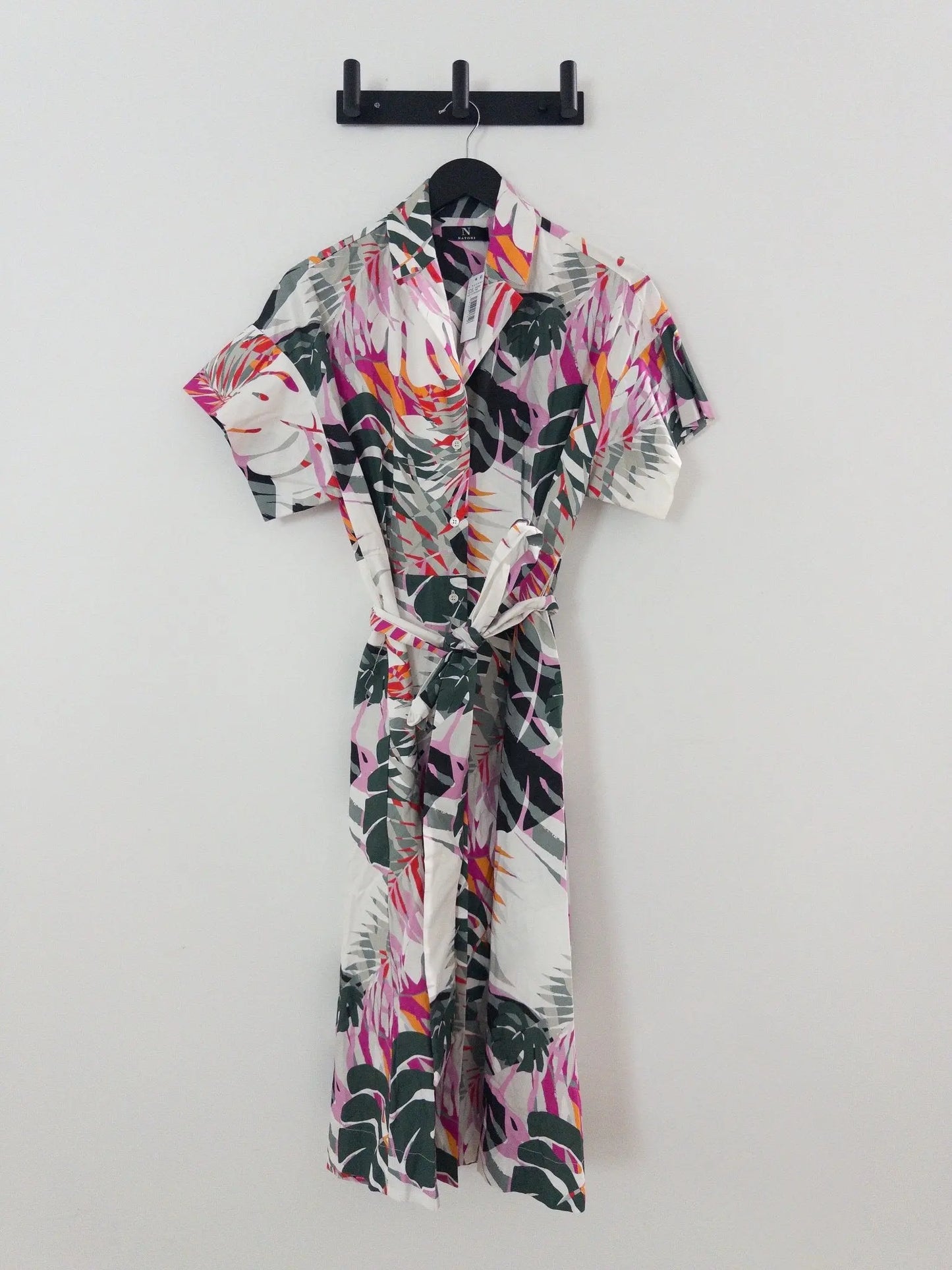 Cotton Short-Sleeve Shirtdress - Layalita