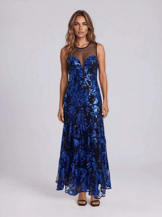 Eleanor Strapless Sequin Gown - Layalita