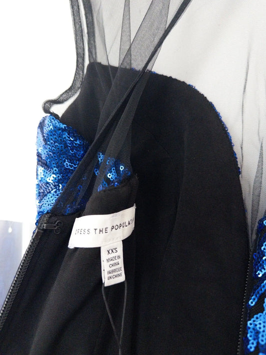 Eleanor Strapless Sequin Gown Dress the Population 