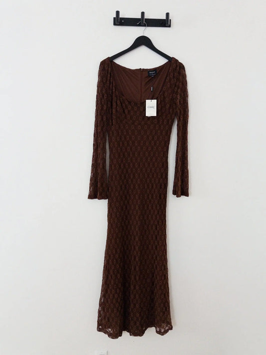Evannia Bell-Sleeve Lace Dress Bardot 