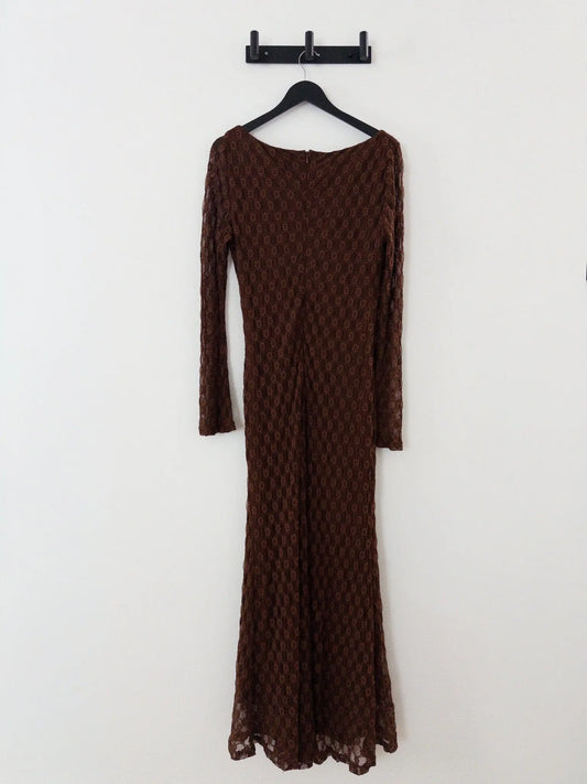 Evannia Bell-Sleeve Lace Dress Bardot 