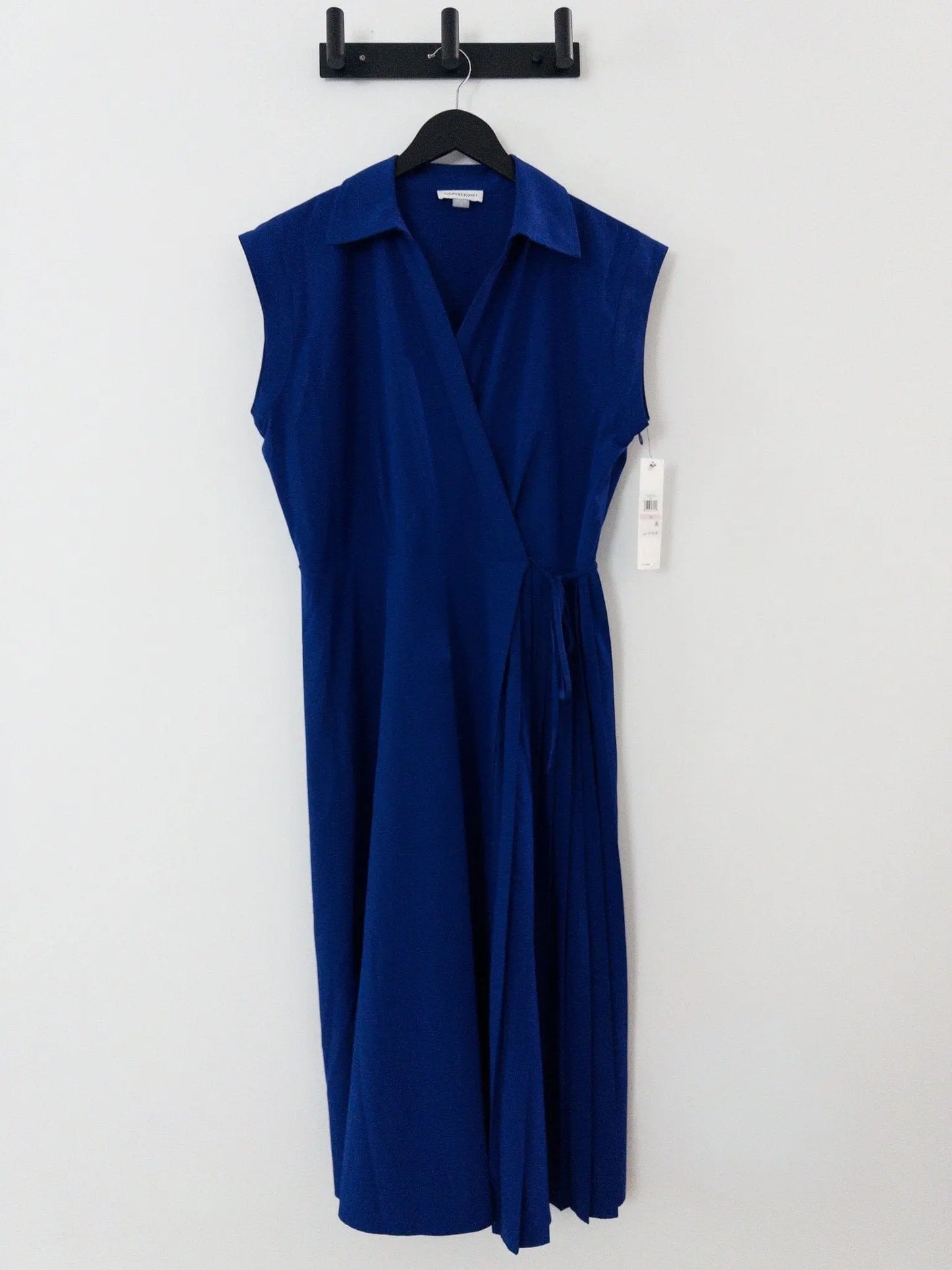 Faux-Wrap Sleeveless A-Line Dress Calvin Klein 
