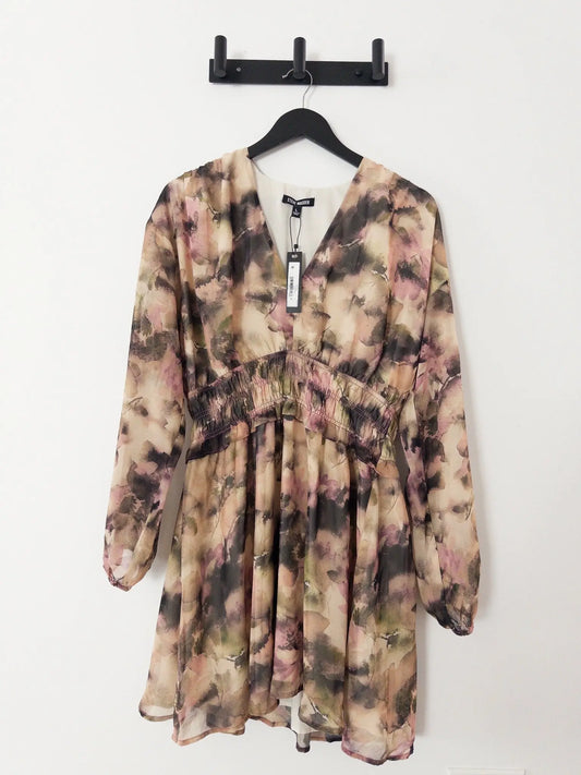 Fiora Printed Smocked - Waist Dress - Layalita