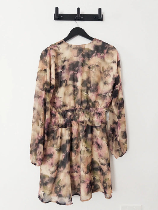 Fiora Printed Smocked - Waist Dress - Layalita