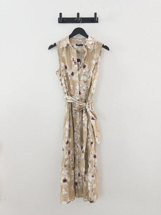 Floral Button-Down Shirt Dress - Layalita