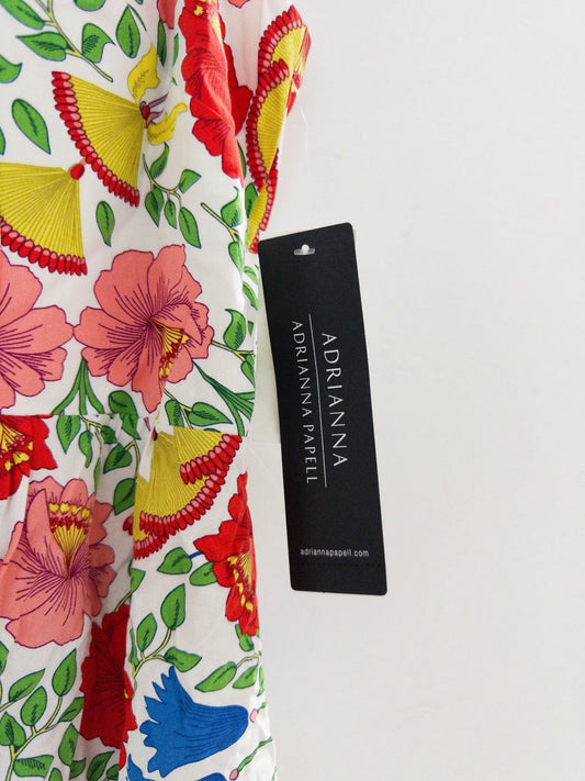 Floral-Print Flutter-Sleeve Mini Dress - Layalita