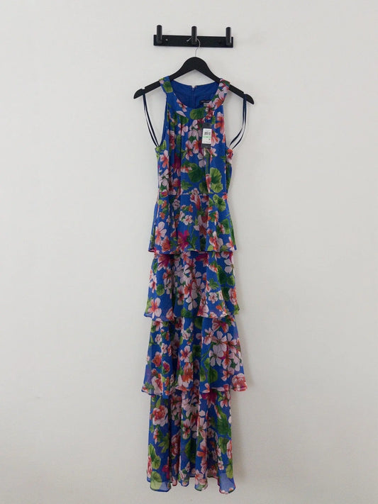 Floral-Print Tiered Halterneck Maxi Dress Tommy Hilfiger 