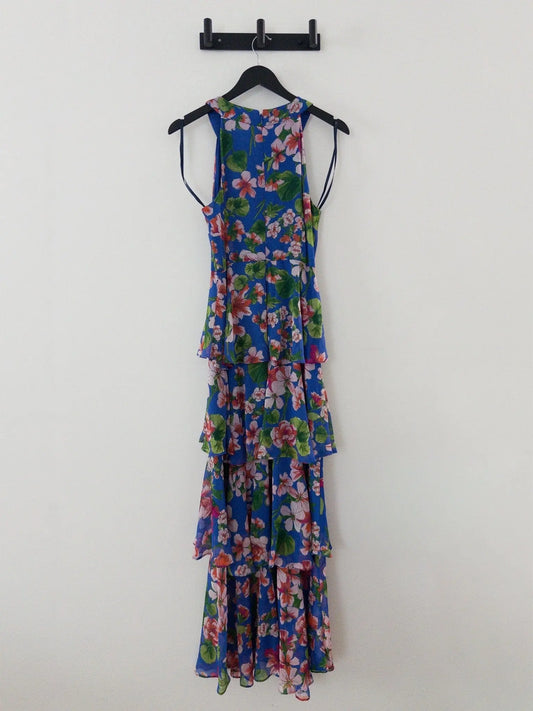Floral-Print Tiered Halterneck Maxi Dress Tommy Hilfiger 