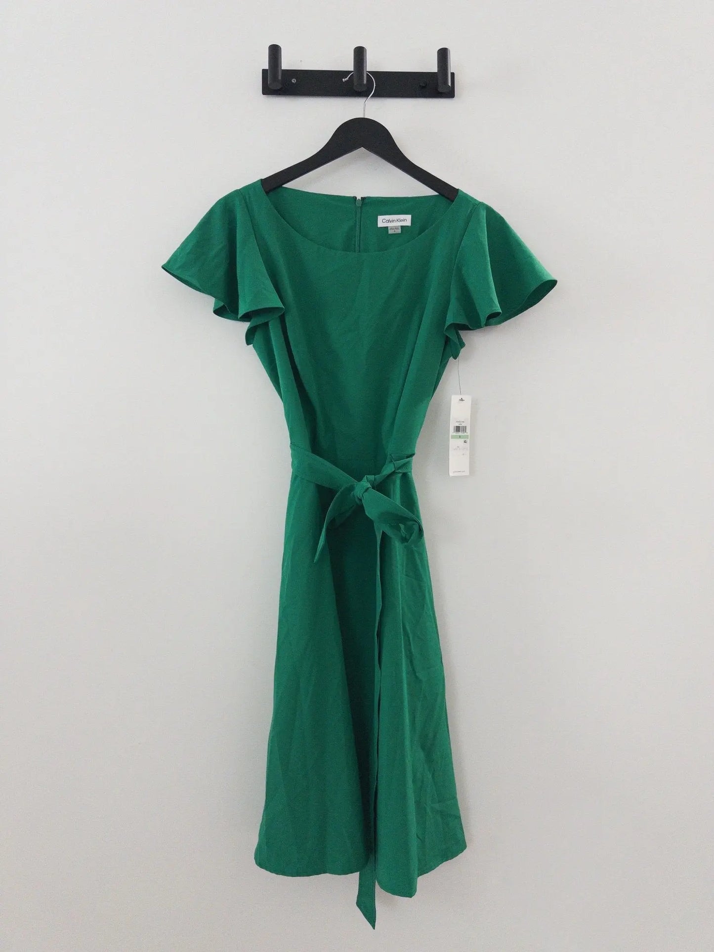 Flutter-Sleeve Tie-Waist Dress - Layalita