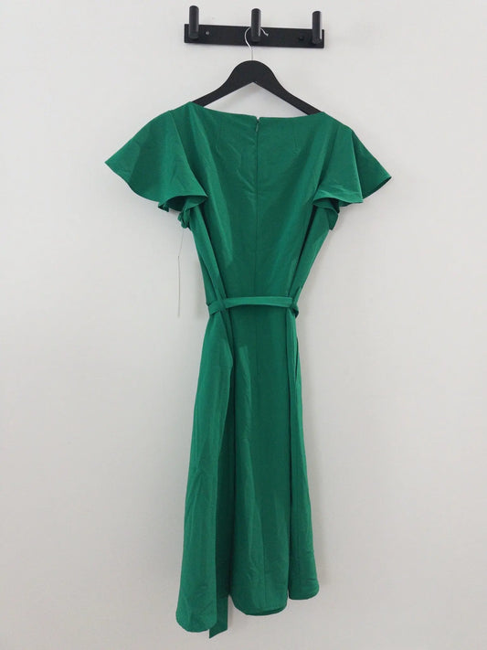 Flutter-Sleeve Tie-Waist Dress - Layalita