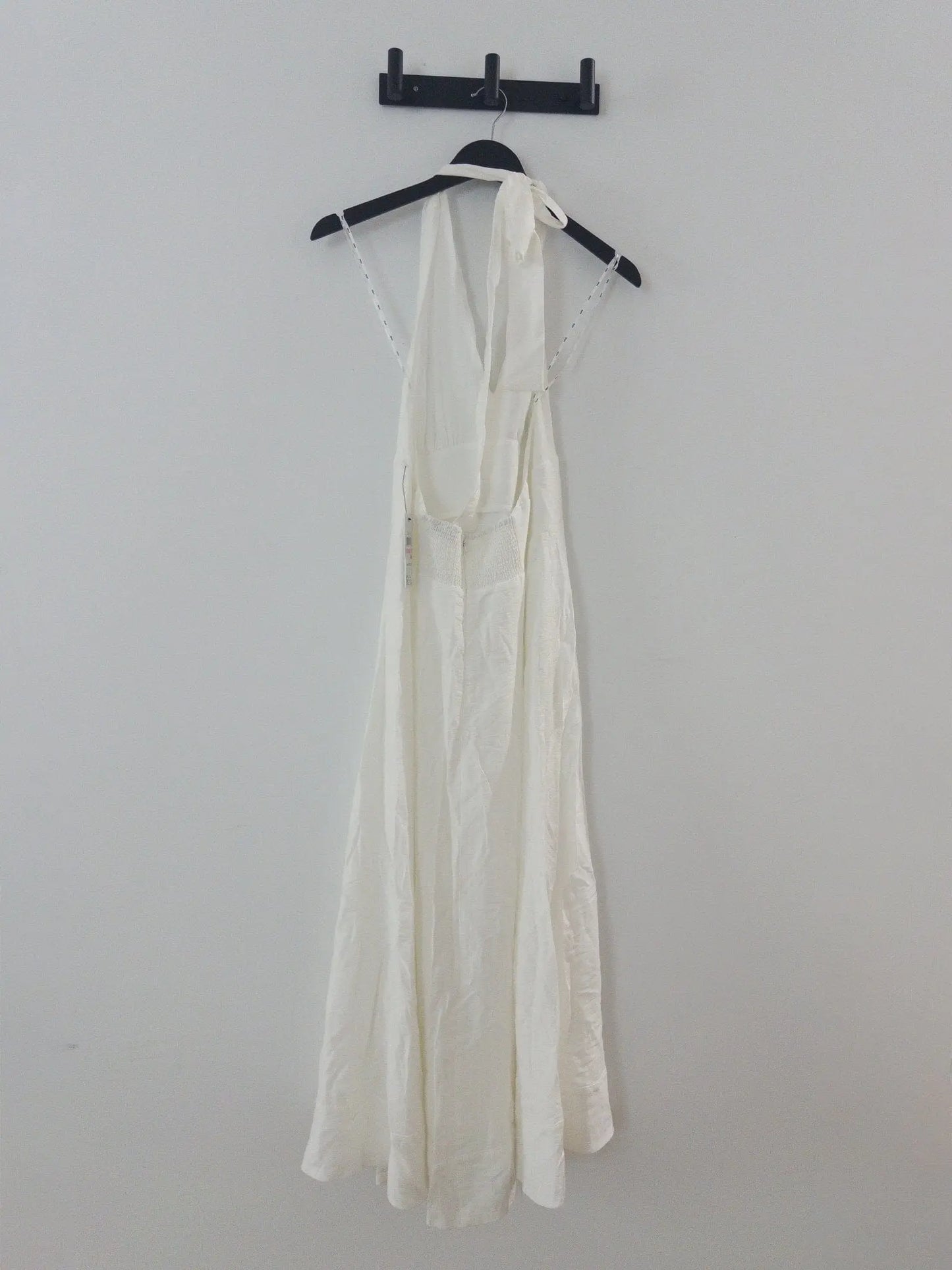 Halter V-Neck Tie-Back Midi Dress DKNY 