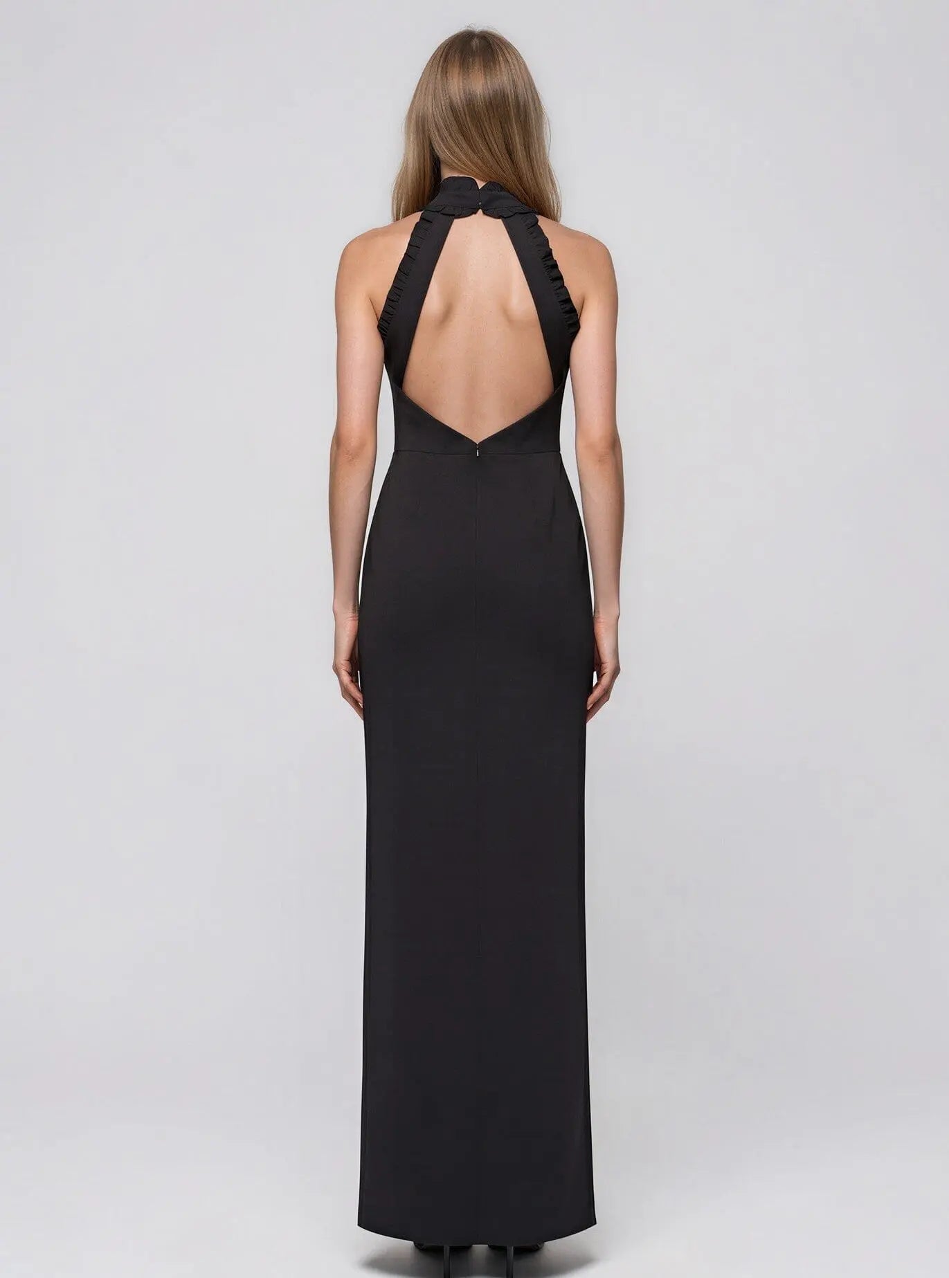 High-Neck Open-Back Gown XSCAPE 