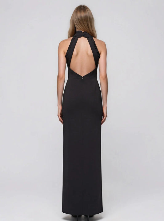 High-Neck Open-Back Gown XSCAPE 